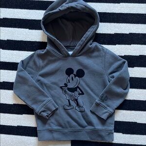 Kids Gray Hoodie with Character Print
